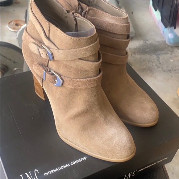 INC suede ankle booties - Picture 3 of 4